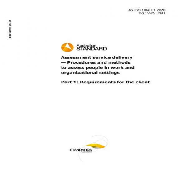 AS ISO 10667.1:2020