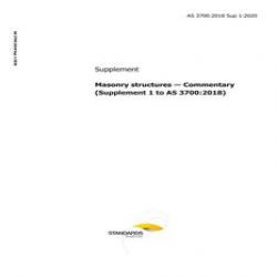 AS 3700:2018 Sup 1:2020