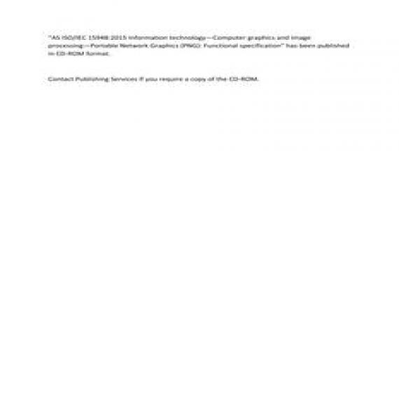 AS ISO/IEC 15948:2015