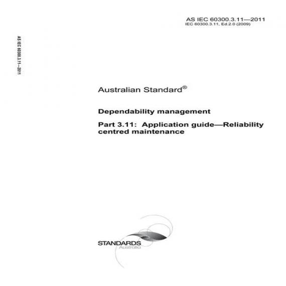 AS IEC 60300.3.11-2011