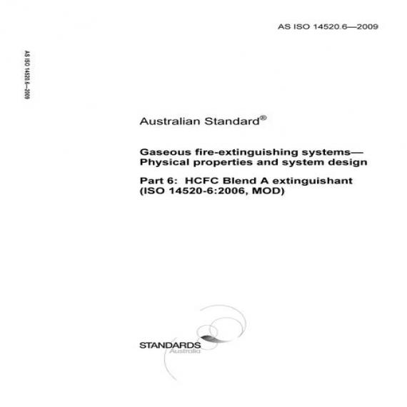 AS ISO 14520.6-2009