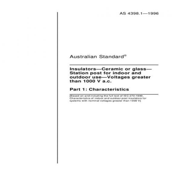 AS 4398.1-1996