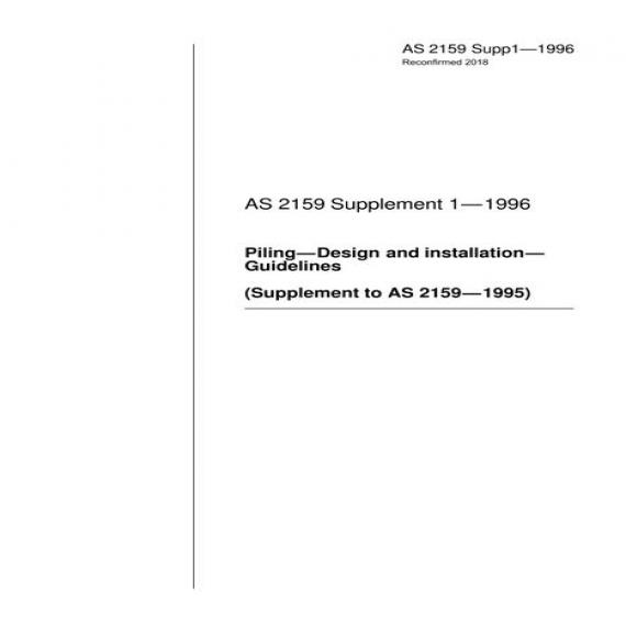 AS 2159 SUPP 1-1996