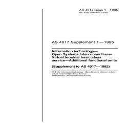 AS 4017 SUPP 1-1995