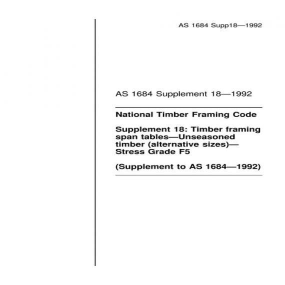 AS 1684 SUPP 18-1992