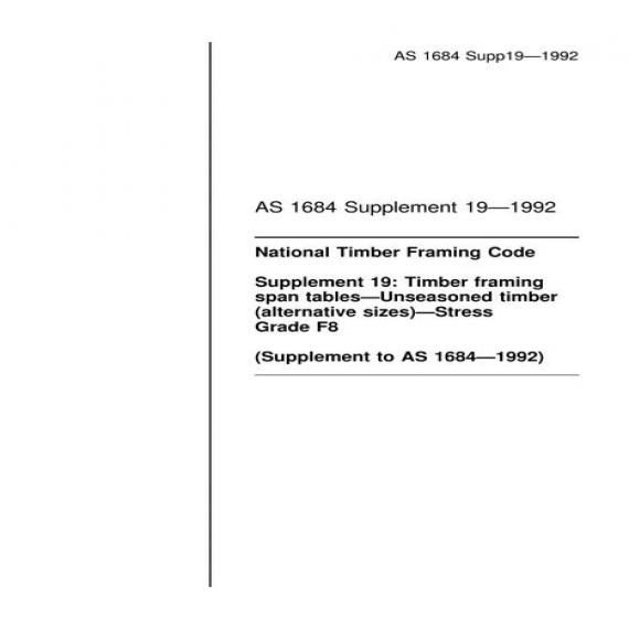 AS 1684 SUPP 19-1992