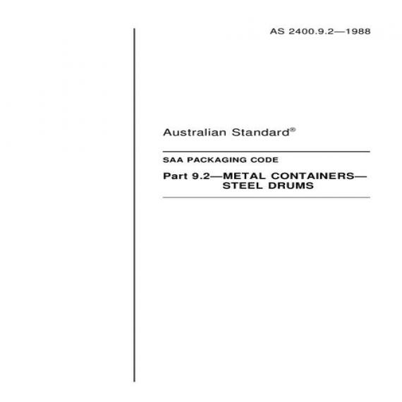 AS 2400.9.2-1988
