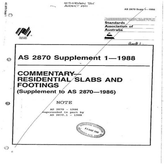 AS 2870 SUPP 1-1988