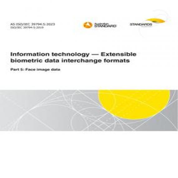 AS ISO/IEC 39794.5:2023